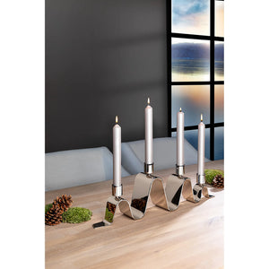 Kerzenhalter – Geschwungene Form, Skulpturales Design, Glanzoptik - Hilara | Fink Living