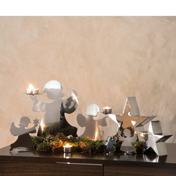Kerzenhalter – Engelsform, Polierte Optik, Festliches Design - Holyworker | Fink Living