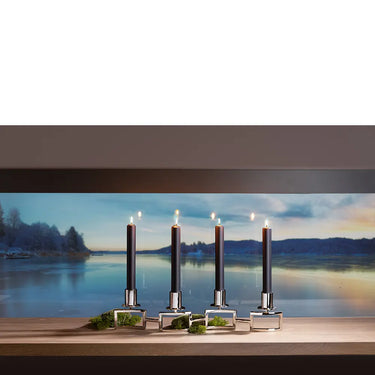 Kerzenhalter – Geometrische Form, Glanzoptik, Moderne Linienführung - Hommage | Fink Living