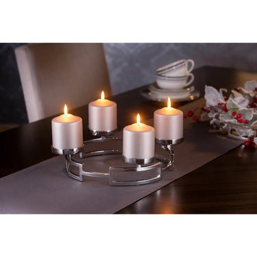 Kerzenhalter – Skulpturales Design, Glaseinsatz, Hochglanzfinish - Hommage | Fink Living