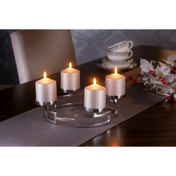 Adventskranz – Skulpturales Design, Glaseinsatz, Hochglanzfinish - Hommage | Fink Living