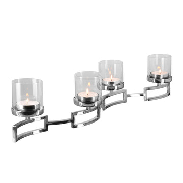 Kerzenhalter – Rauchglas, Geometrische Form, Modernes Design - Hommage | Fink Living