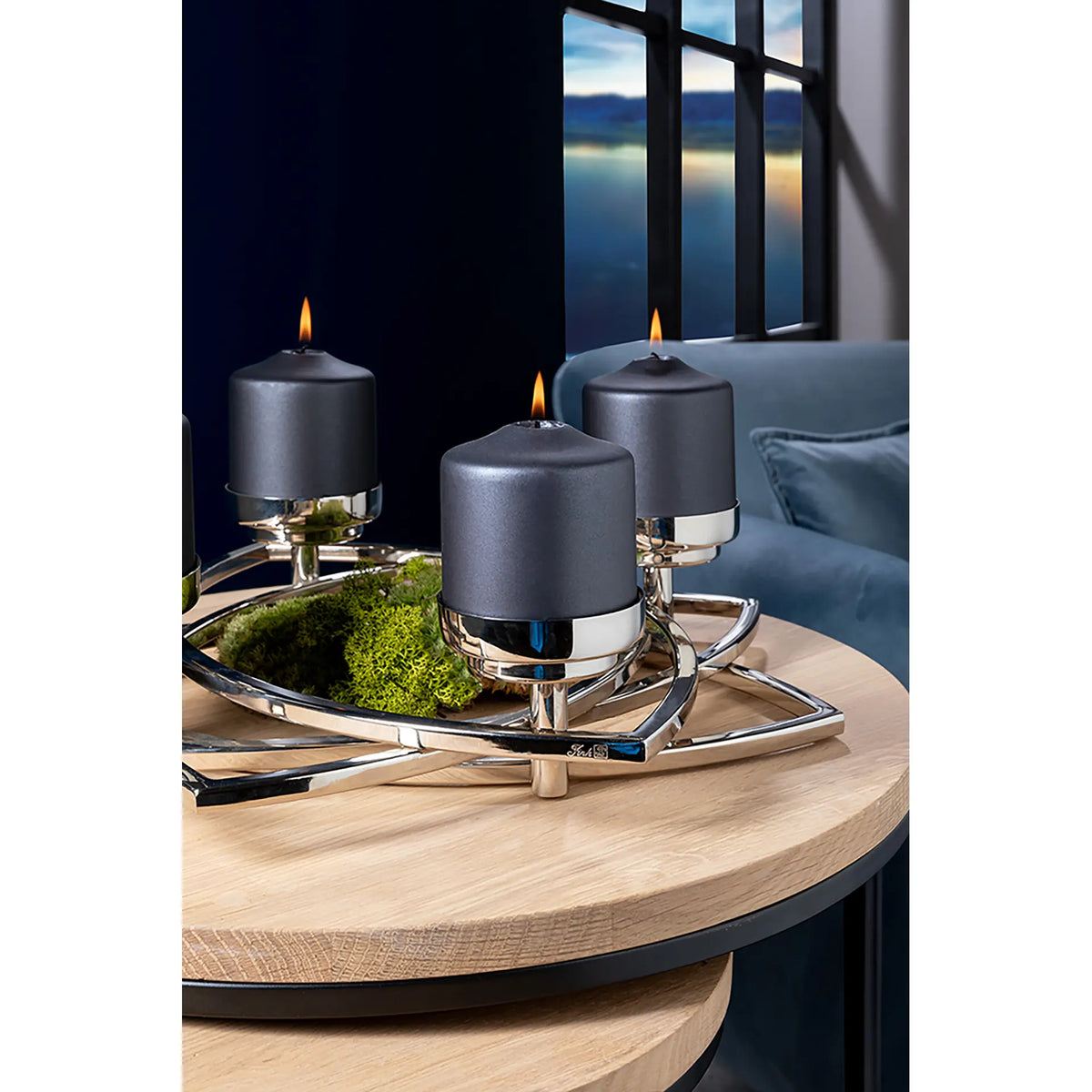 Adventskranz – Multifunktionales Design, Runde Form, Glanzoptik - Zappora | Fink Living