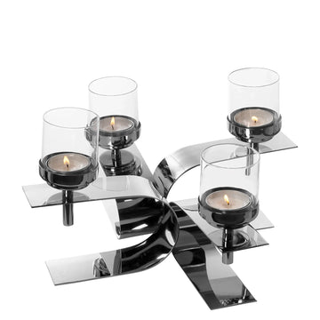 Kerzenhalter – Schwebende Glaseinsätze, Runde Form, Elegante Optik - Passiona | Fink Living
