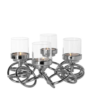 Kerzenhalter – Geometrisches Design, Glaseinsatz, Moderne Form - Sonette | Fink Living
