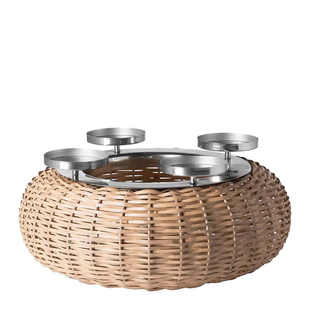 Adventskranz – Geflochtenes Design, Organische Form, Mattes Finish - Corbello | Fink Living