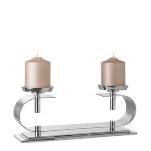 Kerzenhalter – Doppelform, Glanzoptik, Skulpturales Design - Twinson | Fink Living
