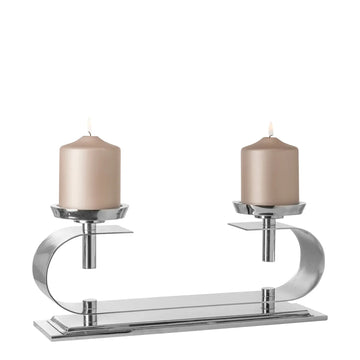 Kerzenhalter – Doppelform, Glanzoptik, Skulpturales Design - Twinson | Fink Living