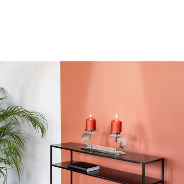 Kerzenhalter – Doppelform, Glanzoptik, Skulpturales Design - Twinson | Fink Living