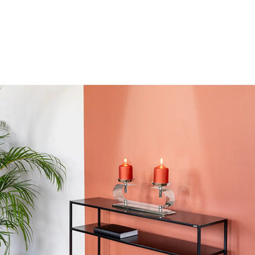 Kerzenhalter – Doppelform, Glanzoptik, Skulpturales Design - Twinson | Fink Living