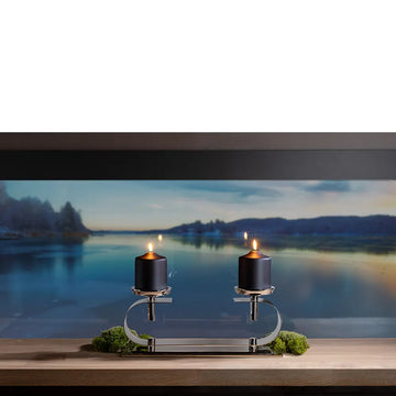 Kerzenhalter – Doppelform, Glanzoptik, Skulpturales Design - Twinson | Fink Living