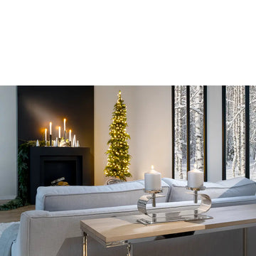Kerzenhalter – Doppelform, Glanzoptik, Skulpturales Design - Twinson | Fink Living