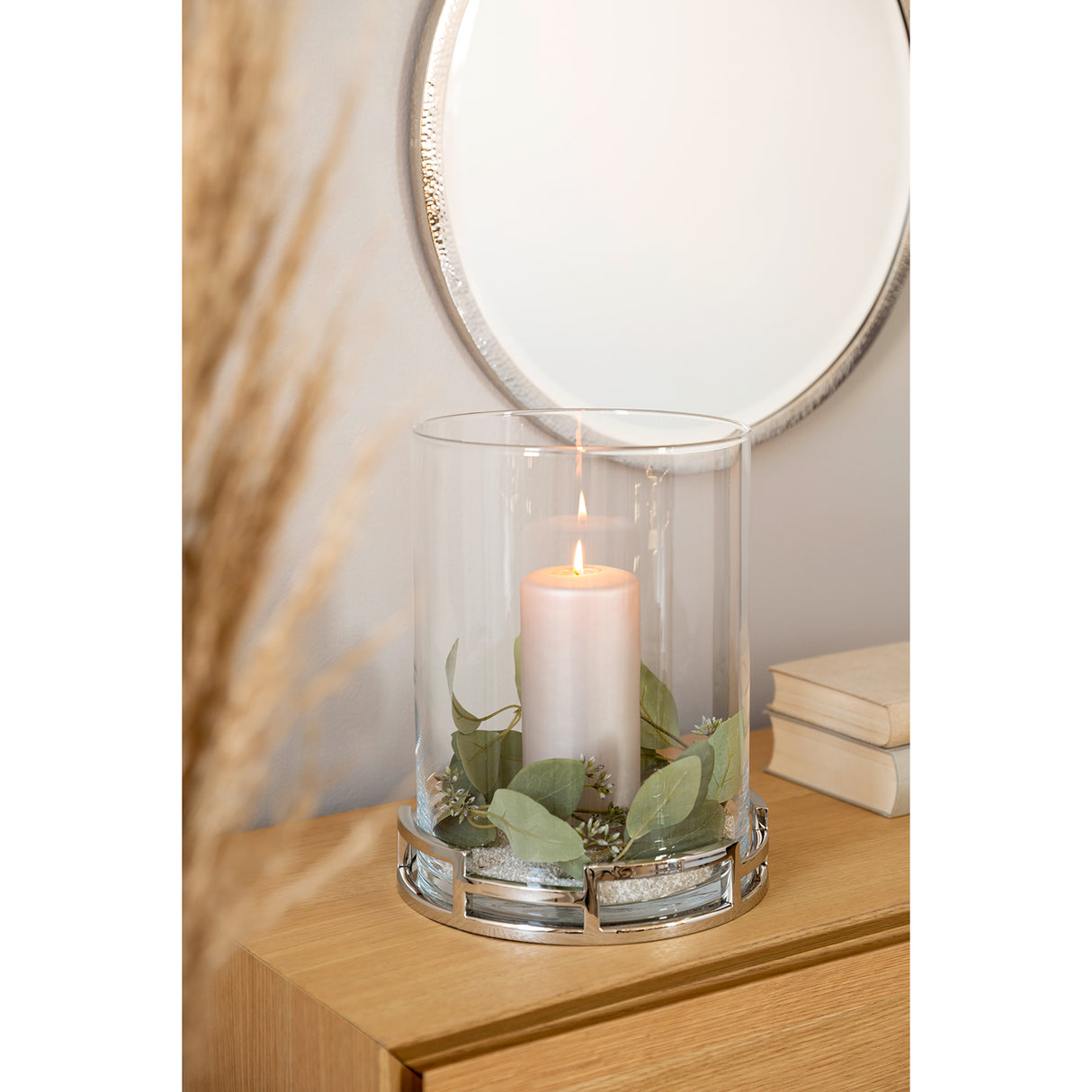 Windlicht – Glaseinsatz, Runde Form, Glanzoptik - Hommage | Fink Living
