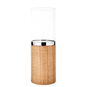 Windlicht – Rattan-Design, Glaseinsatz, Natürliche Optik - Catania | Fink Living