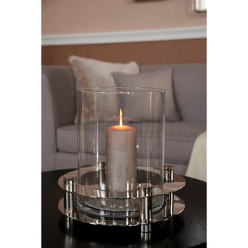 Windlicht – Glaseinsatz, Glanzoptik, Zeitlose Form - Ricardo | Fink Living