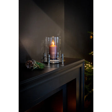 Windlicht – Glaseinsatz, Glanzoptik, Zeitlose Form - Ricardo | Fink Living