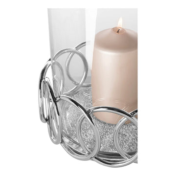Windlicht – Ringdesign, Glaseinsatz, Glanzoptik - Juwel | Fink Living