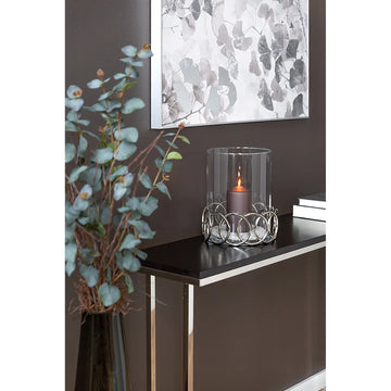 Windlicht – Ringdesign, Glaseinsatz, Glanzoptik - Juwel | Fink Living