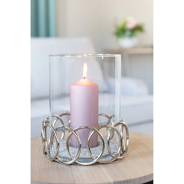 Windlicht – Ringdesign, Glaseinsatz, Glanzoptik - Juwel | Fink Living