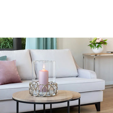 Windlicht – Ringdesign, Glaseinsatz, Glanzoptik - Juwel | Fink Living