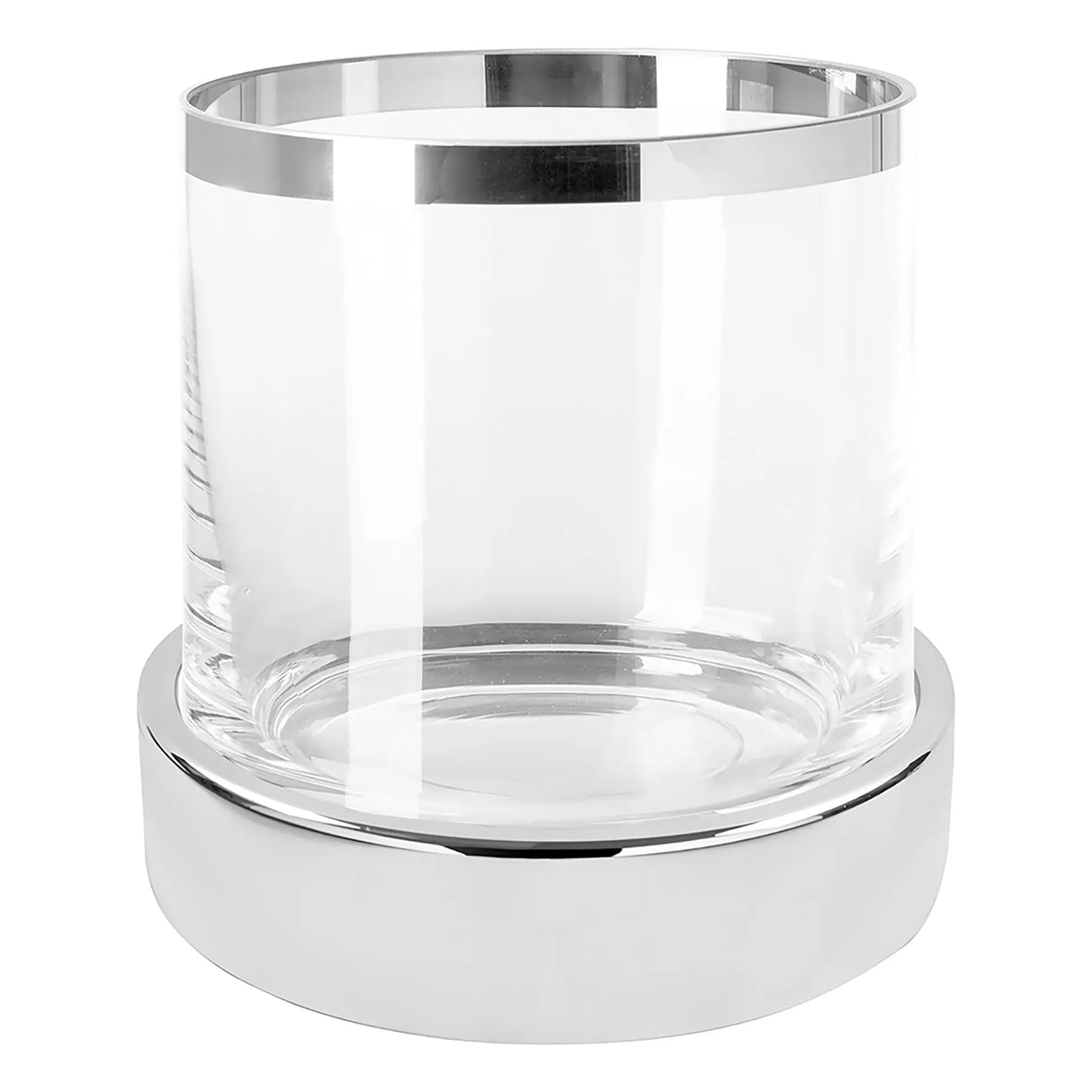 Windlicht – Platin-Dekor, Glaseinsatz, Elegante Form - Empire | Fink Living