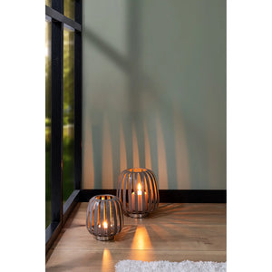 Windlicht – Nickeloptik, Pulverbeschichtet, Modern - Mambaia | Fink Living
