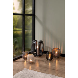 Windlicht – Nickeloptik, Pulverbeschichtet, Modern - Mambaia | Fink Living
