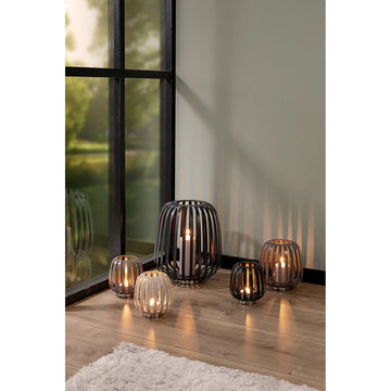 Windlicht – Nickeloptik, Pulverbeschichtet, Modern - Mambaia | Fink Living