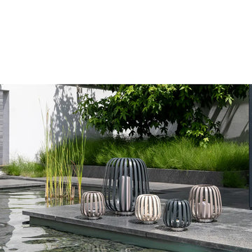 Windlicht – Nickeloptik, Pulverbeschichtet, Modern - Mambaia | Fink Living