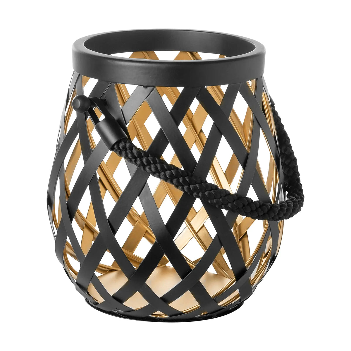 Lantern – Geflechtoptik, Metalllook, Modern - Otis | Fink Living