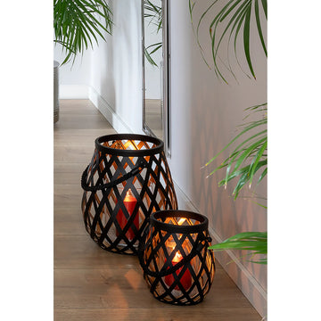 Lantern – Geflechtoptik, Metalllook, Modern - Otis | Fink Living