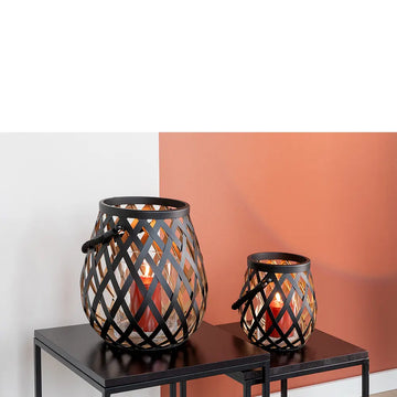 Lantern – Geflechtoptik, Metalllook, Modern - Otis | Fink Living