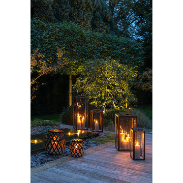 Lantern – Geflechtoptik, Metalllook, Modern - Otis | Fink Living