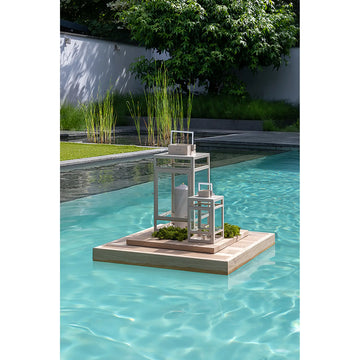 Laterne – Beschichtetes Metall, Klare Verglasung, Zeitloses Design - Kenia | Fink Living