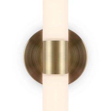 Wall Lamp Gold Aluminum, Matte White Acrylic Cylinders, 10W LED 3000K – Axis | Maytoni