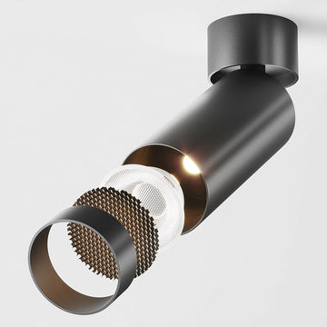 Deckenleuchte Matte Schwarze Aluminium - Oberfläche – Focus LED | Maytoni - Esszett Luxury | Stilvolles Wohnen mit Charakter
