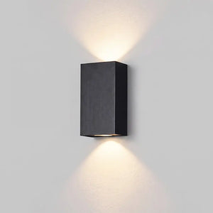 Facade lighting Black metal rectangle Up-Down 6W LED 3000K IP54 – Square | Maytoni