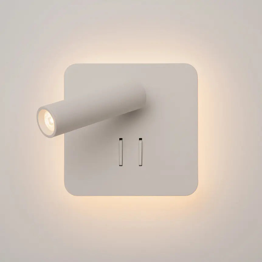 Wandleuchte – Weißes Aluminium, IP20 Schutz, Warmweiß, 13 cm Höhe - Ios 176 | Maytoni