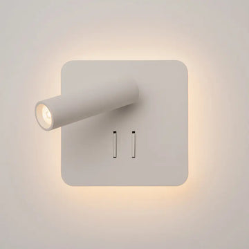 Wall Lamp White Aluminum Housing with USB Port and LED Lighting – Ios 176 | Maytoni