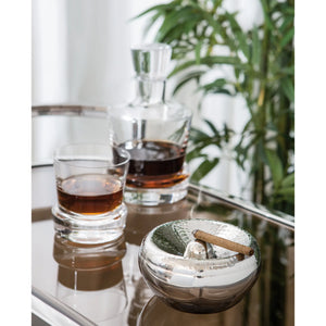 Aschenbecher – Edelstahl, Poliert, Hammerschlag - Apollo | Fink Living