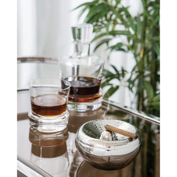 Aschenbecher – Edelstahl, Poliert, Hammerschlag - Apollo | Fink Living