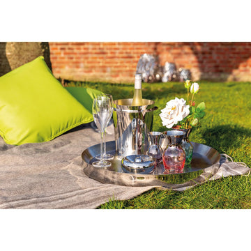 Aschenbecher – Edelstahl, Poliert, Hammerschlag - Apollo | Fink Living
