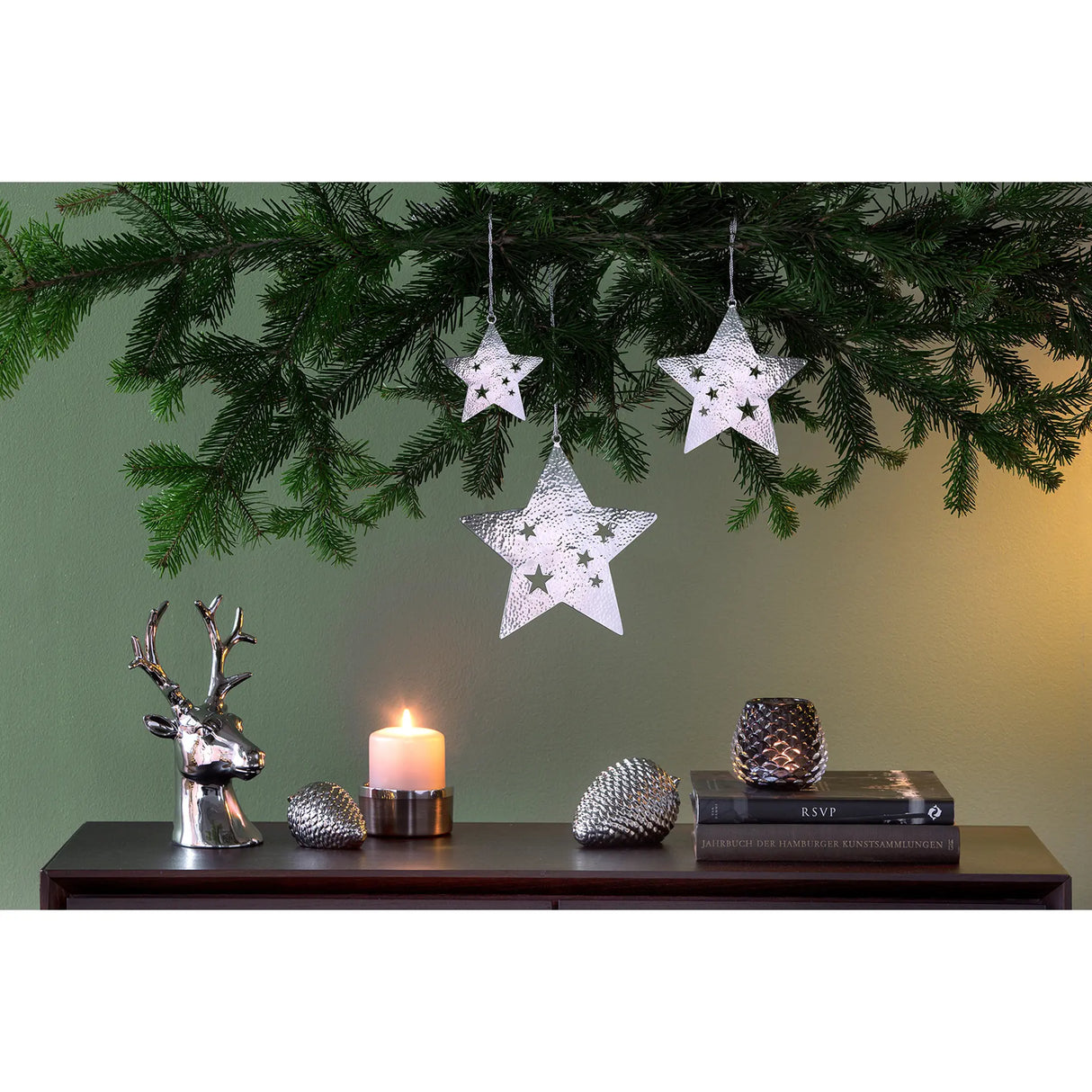 Anhänger – Glattes Edelstahl, Hochglänzend, Festliches Design - Carina | Fink Living