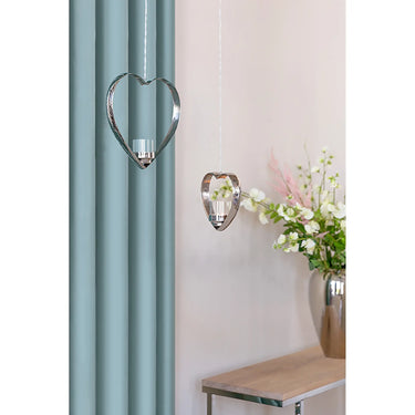 Teelichthalter – Hängend, Edelstahl, Herzform - Dorea | Fink Living