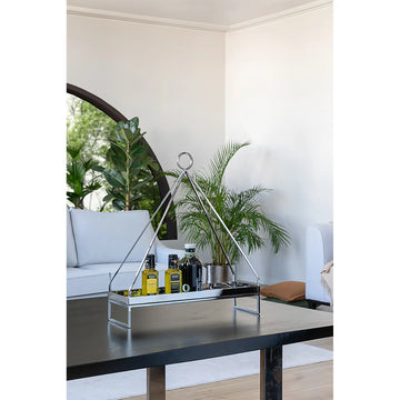 Dekotablett – Edelstahl, Minimalistisch, Modern - Elaia | Fink Living