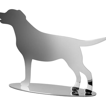 Dekofigur – Polierter Edelstahl, Markante Labradorform, Flache Silhouette - Labbi | Fink Living