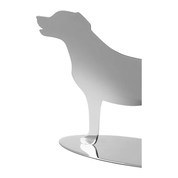Dekofigur – Polierter Edelstahl, Markante Labradorform, Flache Silhouette - Labbi | Fink Living