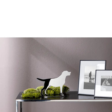 Dekofigur – Polierter Edelstahl, Markante Labradorform, Flache Silhouette - Labbi | Fink Living