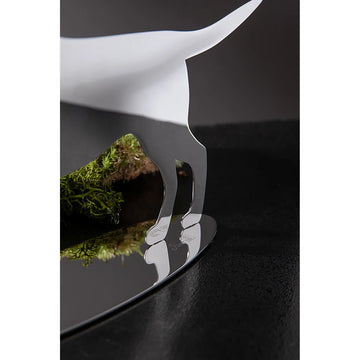 Dekofigur – Polierter Edelstahl, Markante Labradorform, Flache Silhouette - Labbi | Fink Living