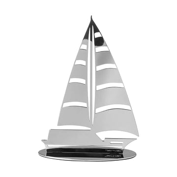 Dekofigur – Metall Glatte Oberfläche Segelbootform - Sailer | Fink Living
